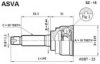 SUZUK 4410160DE0 Joint Kit, drive shaft